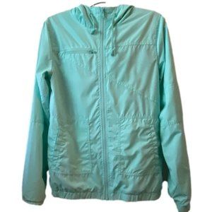 Volcom Hooded‎ Enemy Stone Windbreaker in light blue Sz 8/XS